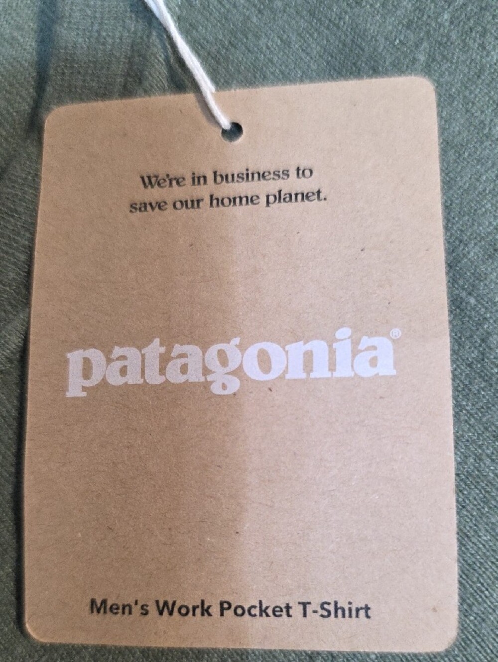 Patagonia Men's Short-Sleeve Pocket Tee in Olive - Picture 3 of 6